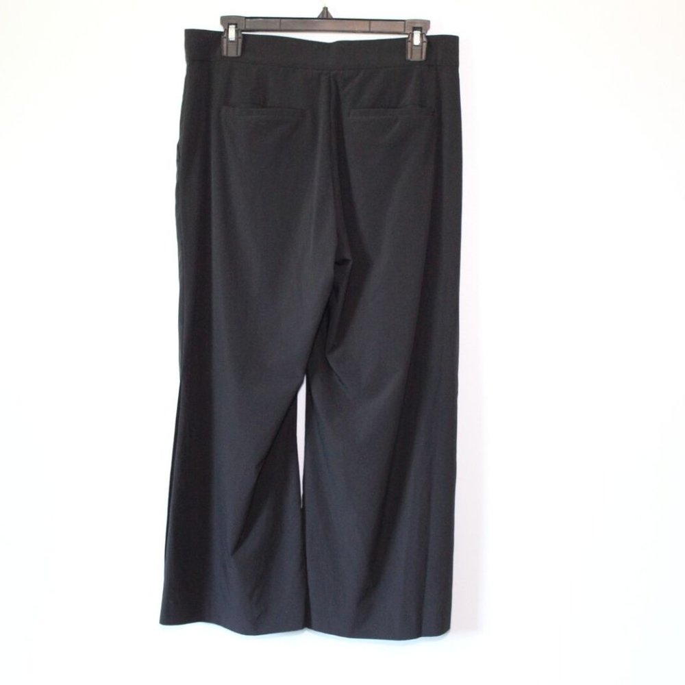 Athleta Tribeca Snap Ankle Crop Pants Black Athletic Women's Size 8 H13384 - Picture 6 of 12